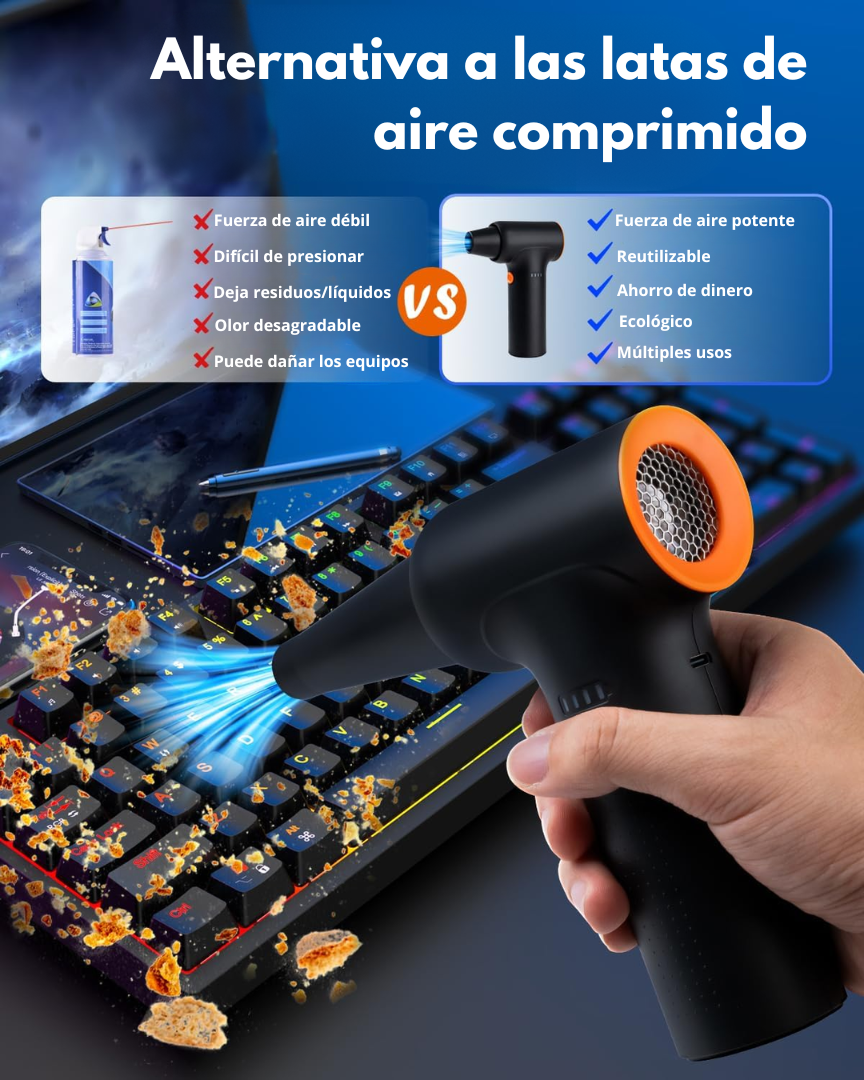 Pistola de Aire Comprimido Con Accesorios Turbotec™