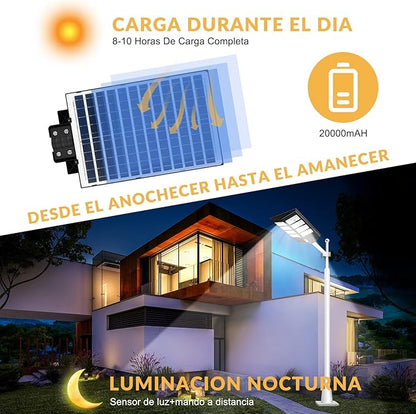 Lámpara Solar 48 LED COB | Modelo 2025 Solarflash™️